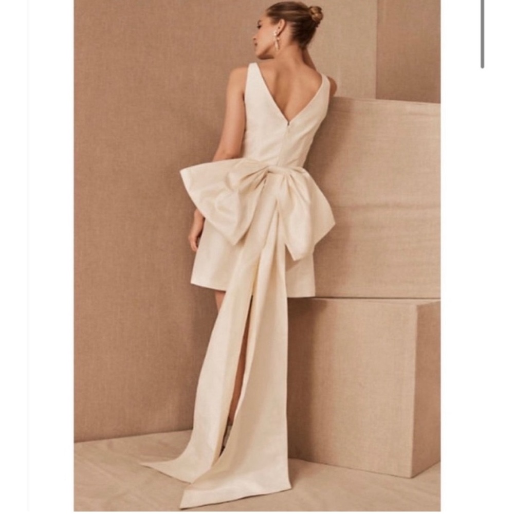 Anthropologie Sachin & Babi Archie Dress White Bow Dress